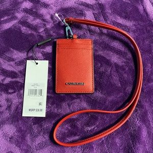 Saffiano Leather Zip Card Case